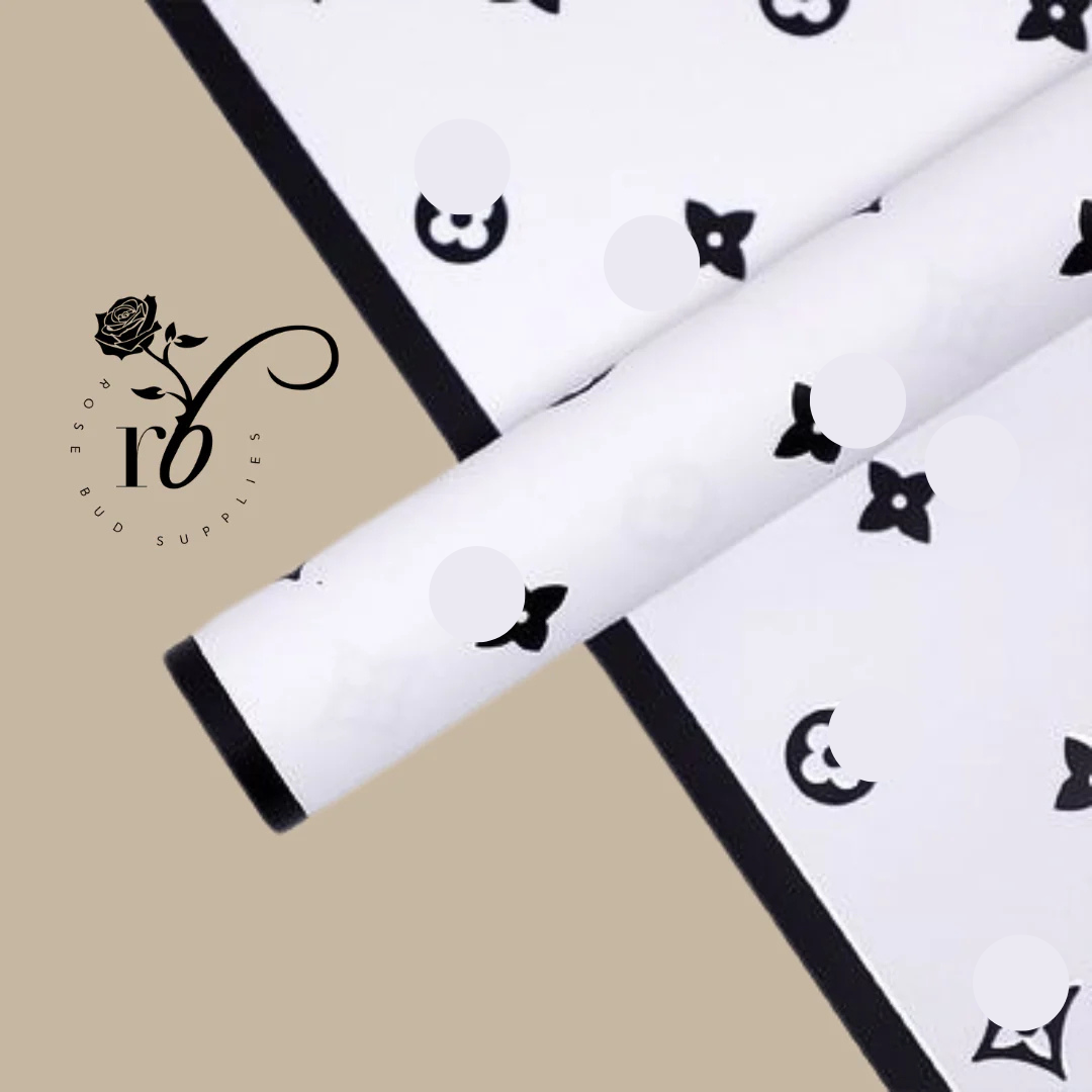 Luxury Floral Wrapping Paper -- 20 Sheets.