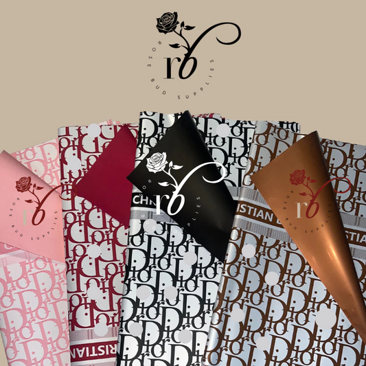 Luxury Floral Wrapping Paper -- 20 Sheets.